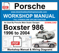Porsche 986 workshop service repair manual